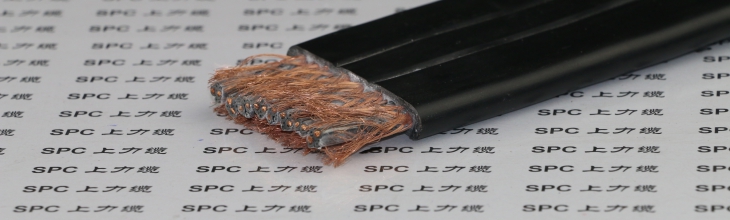 YQSBPG鋼絲加強屏蔽防水扁電纜  SPCFLAT-RUBBER-SCBG防水屏蔽扁電纜鋼絲加強型